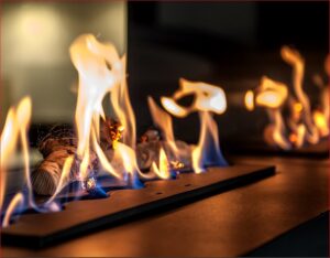 Focar semineu bioetanol Kami Negro 1038x380x350 - imagine 3