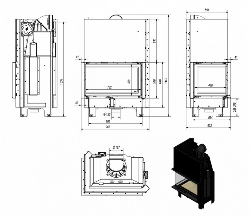 Kratki MBO150 Sticla Stanga + Deschidere Verticala - imagine 2