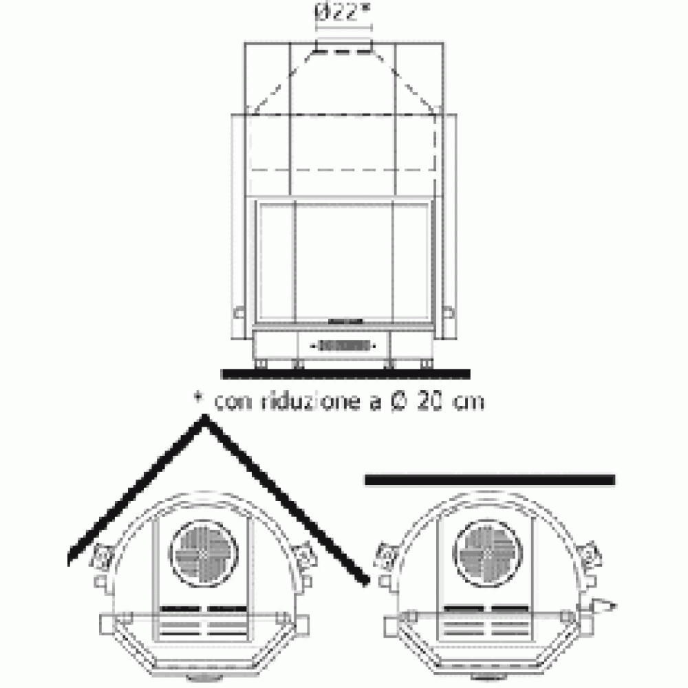 Edilkamin ACQUATONDO 22 PRISMATIC - imagine 2